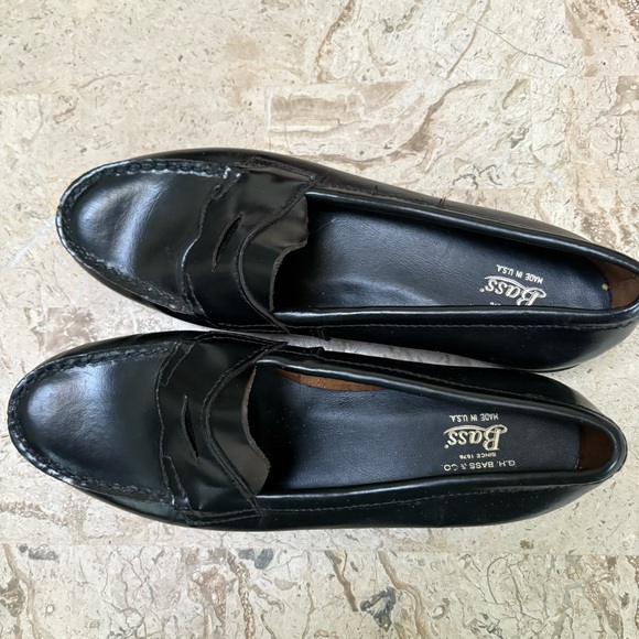 Black Leather Classic Penny Loafer G.H.Bass&Co Made in USA  Size 7.5 - Picture 4 of 9